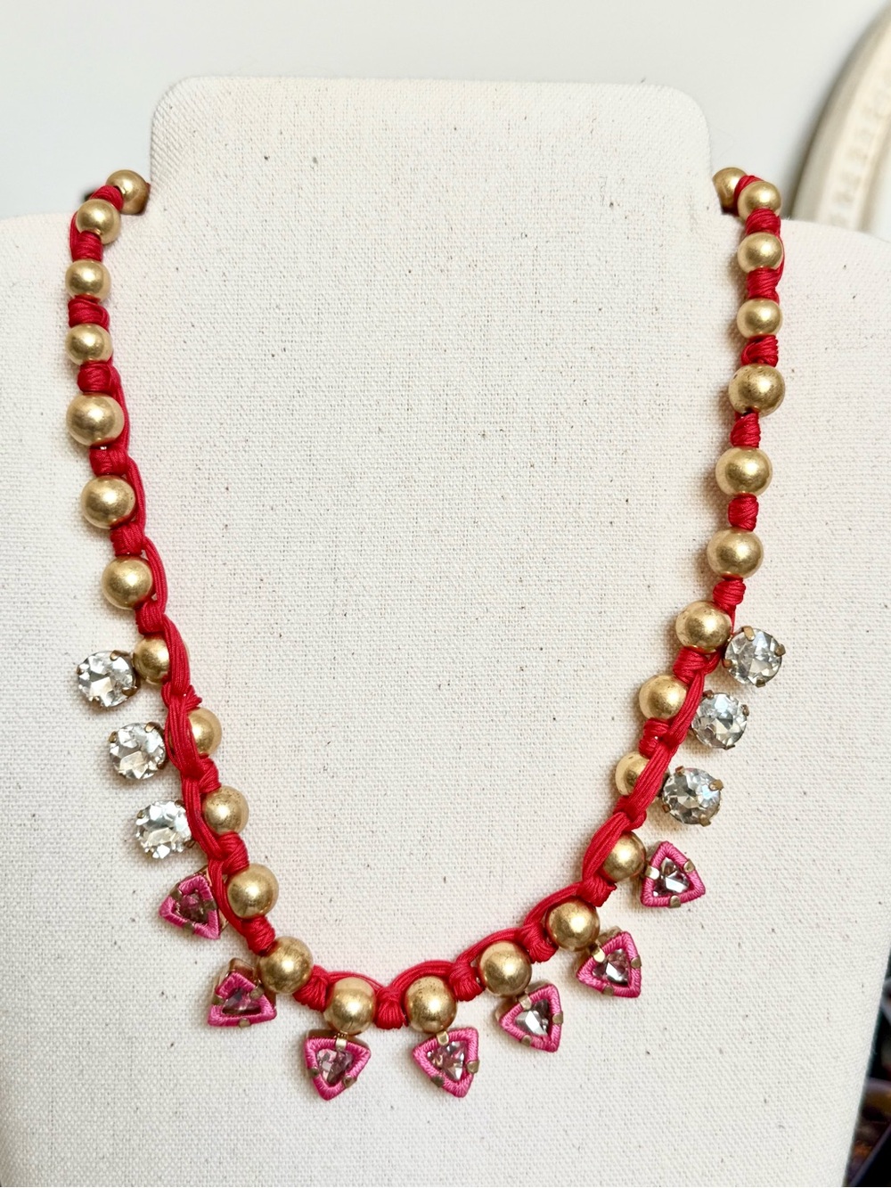 Stella and Dot Statement Necklace with Crystal Accents